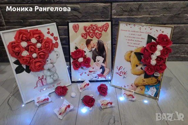 Картини с 3D цветя за Свети Валентин и 8-ми март , снимка 2 - Картини - 44098164