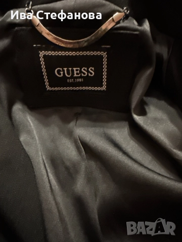 Ново черно елегантно 100 % оригинално сако блейзер Guess guess , снимка 11 - Сака - 52484537