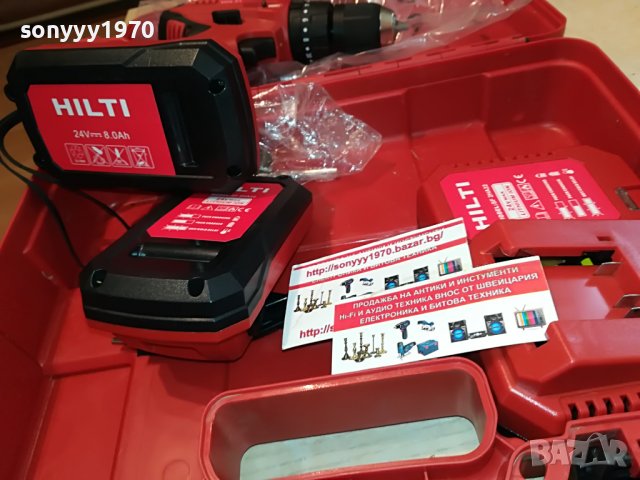 HILTI LI-ION МАШИНА С ЗАРЯДНО И 2БР БАТЕРИИ 1508221329, снимка 6 - Винтоверти - 37698745