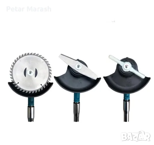 Акумулаторен тример с 8 Приставки за рязане,с регулируема дръжка и олекотен дизайн, снимка 3 - Други инструменти - 50431492