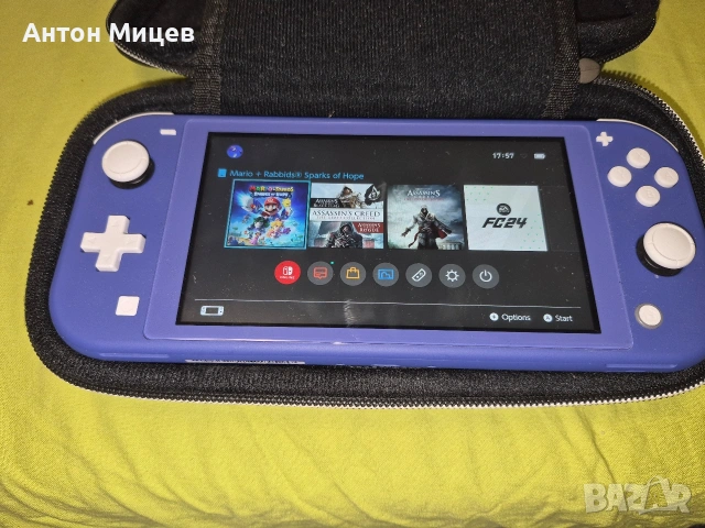 Конзола Nintendo Switch Lite + игра Mario and Rabbids Sparks of Hope