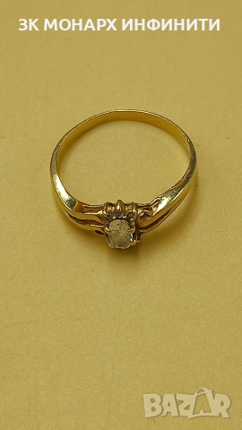 Златен пръстен , снимка 2 - Пръстени - 52880537