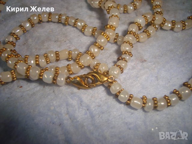 НЕЖНО КРАСИВО МЪНИСТЕНО ПЕРЛЕН ТИП РЕТРО СТИЛ КОЛИЕ 27887, снимка 6 - Колиета, медальони, синджири - 37127927