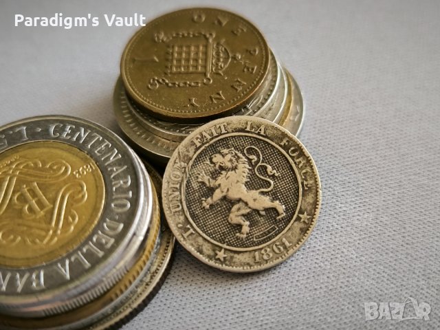 Монета - Белгия - 5 сентима | 1861г., снимка 2 - Нумизматика и бонистика - 43697419