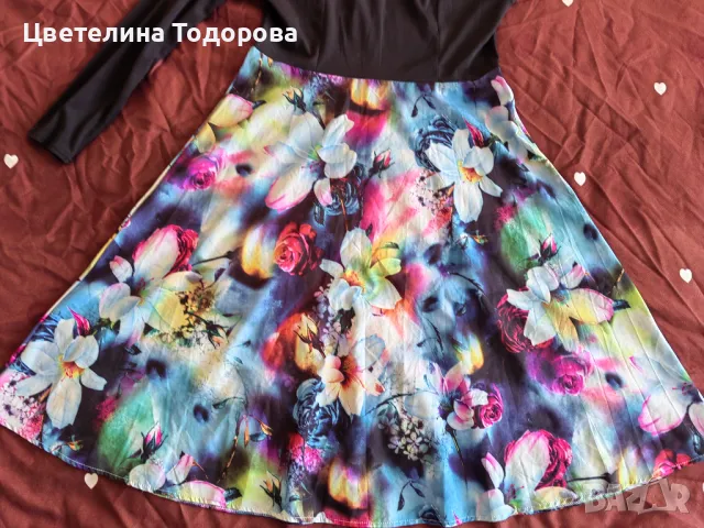 дамска рокля Л-ХЛ размер, снимка 4 - Рокли - 49071137