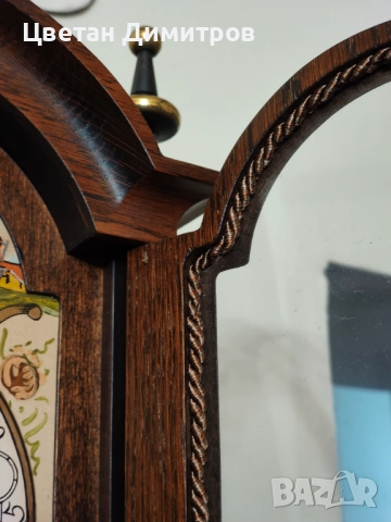 Антикварен стенен холандски часовник с тежести , снимка 11 - Антикварни и старинни предмети - 52670857