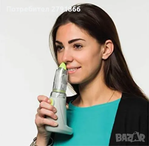 Преносим микронизиран назален душ Rinowash Ego с акумулаторни батерии за аерозолна терапия чисто нов, снимка 5 - Овлажнители на въздух - 48123837