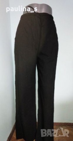 Ленен панталон с регулация на талията , снимка 1 - Панталони - 32664349