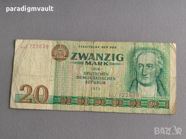 Банкнота - Германия - 20 марки | 1975г.