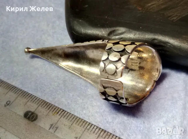 НЕО ГОТИК АРТ СРЕБЪРЕН ПРЪСТЕН ДРАКОНОВ НОКЪТ ЛАКИРАНО СРЕБРО 925 РЕГУЛИРУЕМ ЕФЕКТЕН МОДЕЛ 47956, снимка 12 - Пръстени - 49294799