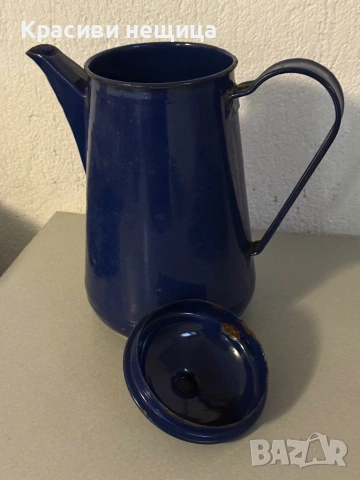 Стара емайлирана кана от 1959г, снимка 5 - Антикварни и старинни предмети - 53102244