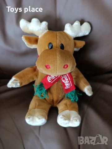 Винтидж коледен пеещ елен Кока кола Coca Cola