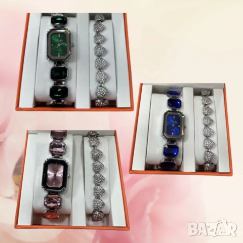 Луксозни дамски часовници с декоративни камъчета