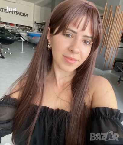 Кестенява луксозна  перука , снимка 5 - Аксесоари за коса - 51751152