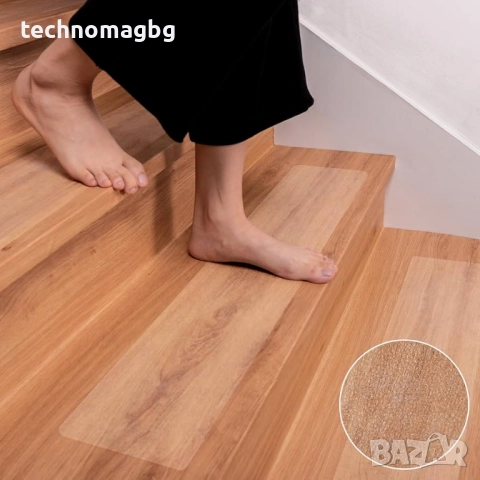 Неплъзгащи се ленти за стъпала , безцветни , 15 x 81 cm, снимка 3 - Други стоки за дома - 52184041