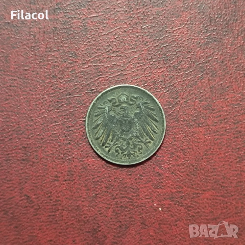 Германия Империя 5 пфенига 1916 година, снимка 2 - Нумизматика и бонистика - 52919701