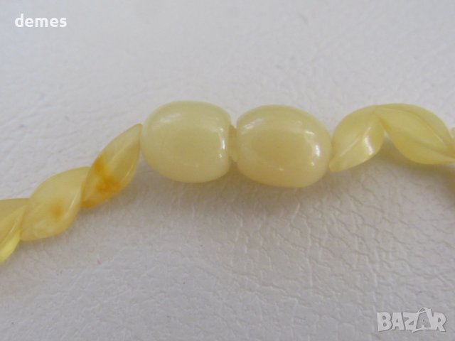 Елегантно дамско колие от първокласен Балтиийски кехлибар., снимка 4 - Колиета, медальони, синджири - 43441966