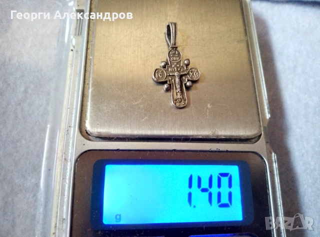 ЦАРСКА РУСИЯ Старо Авторско ПРАВОСЛАВНО СРЕБЪРНО РАЗПЯТИЕ двулицев КРЪСТ СПАСИ и СОХРАНИ СРЕБРО 875, снимка 6 - Антикварни и старинни предмети - 52880564