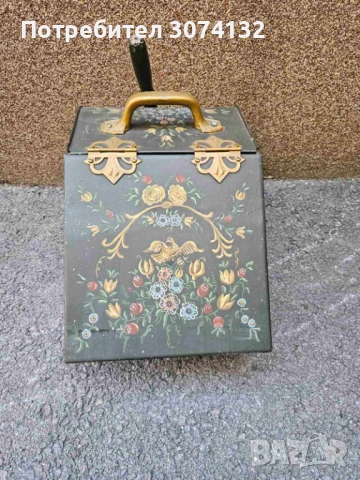 Ретро шкафче за дърва и въглища, снимка 2 - Шкафове - 52243767