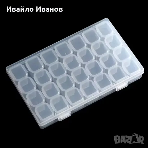 органайзер 28части pvc с капачета в обща кутия