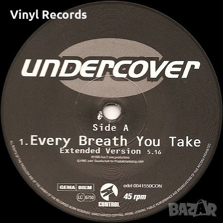 Undercover – Every Breath You Take ,Vinyl 12", снимка 1 - Грамофонни плочи - 38396449