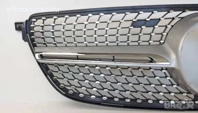 Хромирана Предна решетка за Mercedes GLE W166 GLE350 GLE400 2015, 2018, снимка 3 - Аксесоари и консумативи - 48377141