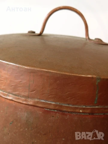 старинен меден котел 15 литра , снимка 5 - Други - 50536816
