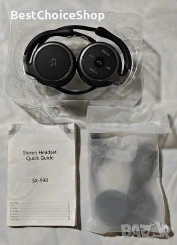 Безжични спортни слушалки SX-998 Bluetooth, снимка 2 - Bluetooth слушалки - 53420749