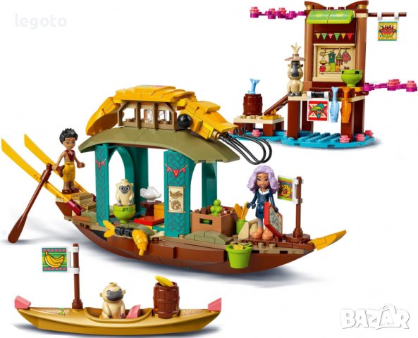 НОВО ЛЕГО 43185  Дисни -Лодката на Боун LEGO 43185 Disney Princess - Boun's Boat 43185, снимка 2 - Конструктори - 37027763