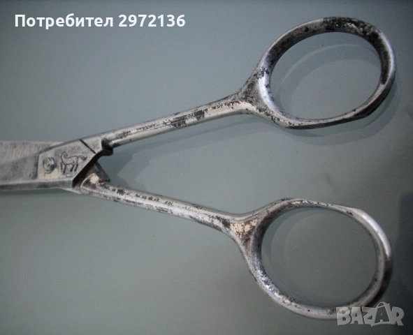 Ножица Mann Federlein Solingen Солинген, снимка 5 - Антикварни и старинни предмети - 53303972