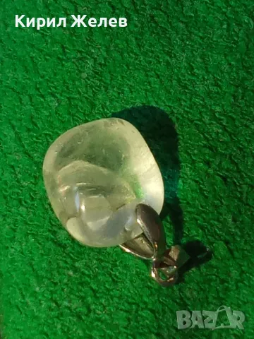 АРТ ДЕКО СКЪПОЦЕНЕН МЕДАЛЬОН - НАТУРАЛЕН ПЛАНИНСКИ КРИСТАЛ КВАРЦ 27905, снимка 7 - Колиета, медальони, синджири - 37128023