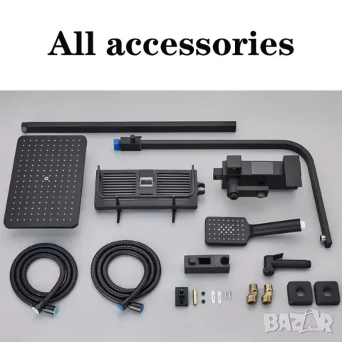 🖤🚿 ЕЛЕГАНТНА ЛУКСОЗНА ЧЕРНА ДУШ СИСТЕМА – СТИЛ, КОЙТО СЕ ЧУВСТВА! 🚿🖤, снимка 2 - Душове - 50173475