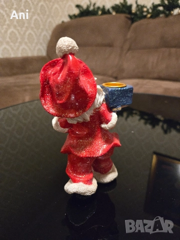 Статуетка/свещник "Дядо Коледа", снимка 5 - Декорация за дома - 52776882