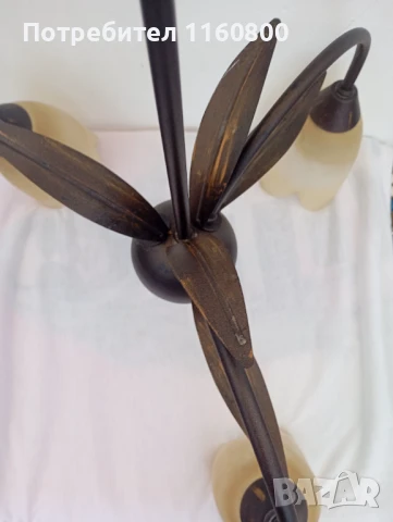 Стар метален полилей, снимка 6 - Полилеи - 50936259