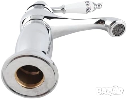 Винтидж/ ретро смесител за мивка за баня с флорални мотиви , снимка 6 - Смесители - 52468945