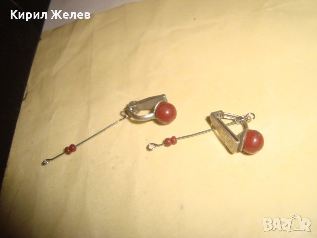 ПОСРЕБРЕНИ СТАРИННИ КЛИПС ОБЕЦИ 21641, снимка 4 - Обеци - 32525293