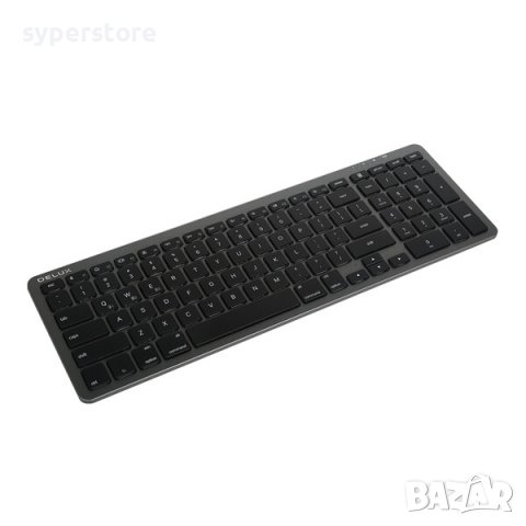Клавиатура Безжична Блутут Delux K2203D Слим дизайн Безшумни клавиши, снимка 2 - Клавиатури и мишки - 39073991