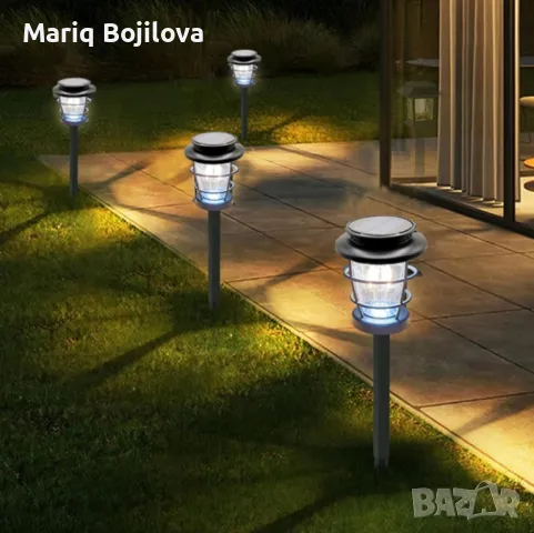 Соларна сензорна лампа с LED осветление Hop-8818F, снимка 5 - Соларни лампи - 49162795