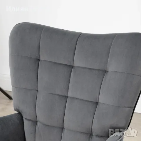 Релаксиращо кресло с табуретка, снимка 4 - Дивани и мека мебел - 49019013