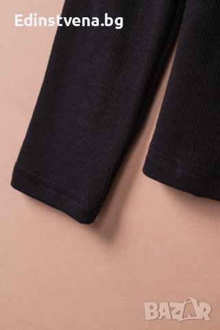 Дамска блуза в черно с дълги дантелени ръкави, снимка 9 - Блузи с дълъг ръкав и пуловери - 43503282