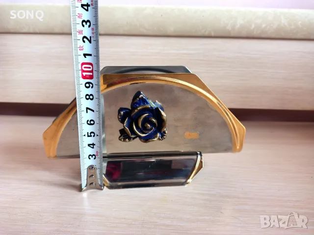 Красив Позлатен Салфетник 24К, снимка 8 - Антикварни и старинни предмети - 49320731