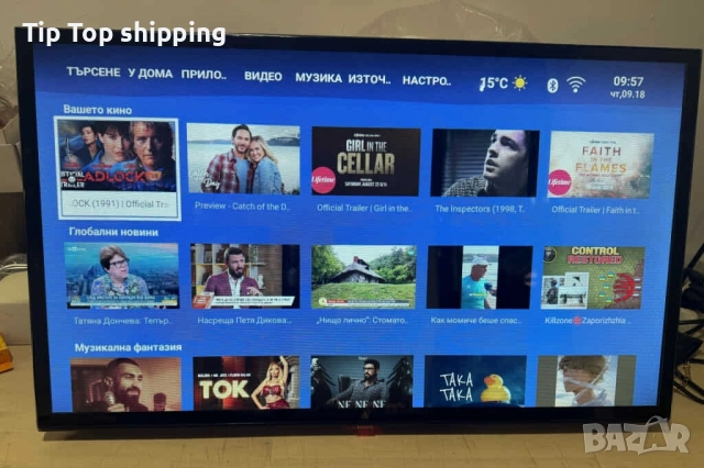 Телевизор A6 SMART Full HD – 32 и 43 инча с Android, Netflix и YouTube, снимка 6 - Части и Платки - 51628133