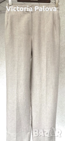 Елегантен ленен панталон  LADY H. EXCLUSIV VON PETER HAHN - лято- есен, снимка 11 - Панталони - 52102033