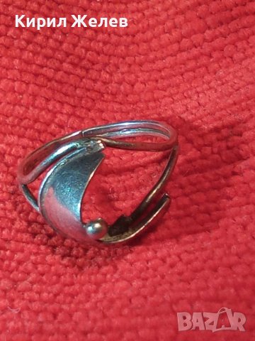 ДИЗАЙНЕРСКИ АРТ СРЕБЪРЕН ПРЪСТЕН РЪЧНА ФИНА ИЗРАБОТКА 17081, снимка 2 - Пръстени - 31557151