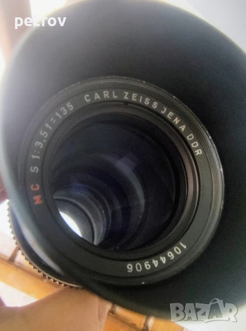 Обектив Carl Zeiss Jena MS s 1:3,5f-135, снимка 5 - Обективи и филтри - 50551717