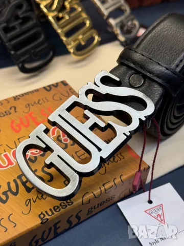 колани от естествена кожа в кутия  4см guess, снимка 2 - Колани - 50422385