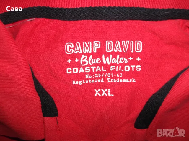 Тениски CAMP DAVID  мъжки,2ХЛ  /бяла,червена,розова/, снимка 7 - Тениски - 50328972