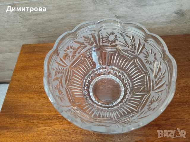 Кристални купи,чинии,ваза,чаши, снимка 6 - Сервизи - 50989116