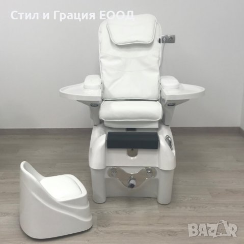 Стол за спа педикюр/маникюр/масаж + табуретка Omega - бял-черен, снимка 16 - Педикюр и маникюр - 31117999