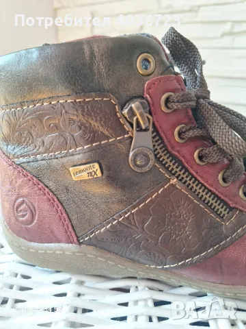 Дамски боти" Remonte"от естествена кожа номер 36, снимка 3 - Дамски боти - 49253260